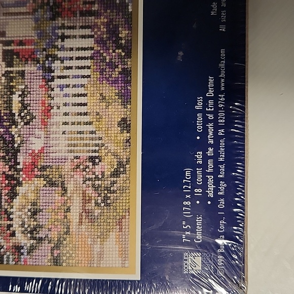 Bucilla "Springtime Blossoms" Cross Stitch - Picture 3 of 4